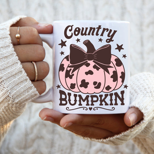 Country Bumpkin Pink Cow Print PNG Digital Download