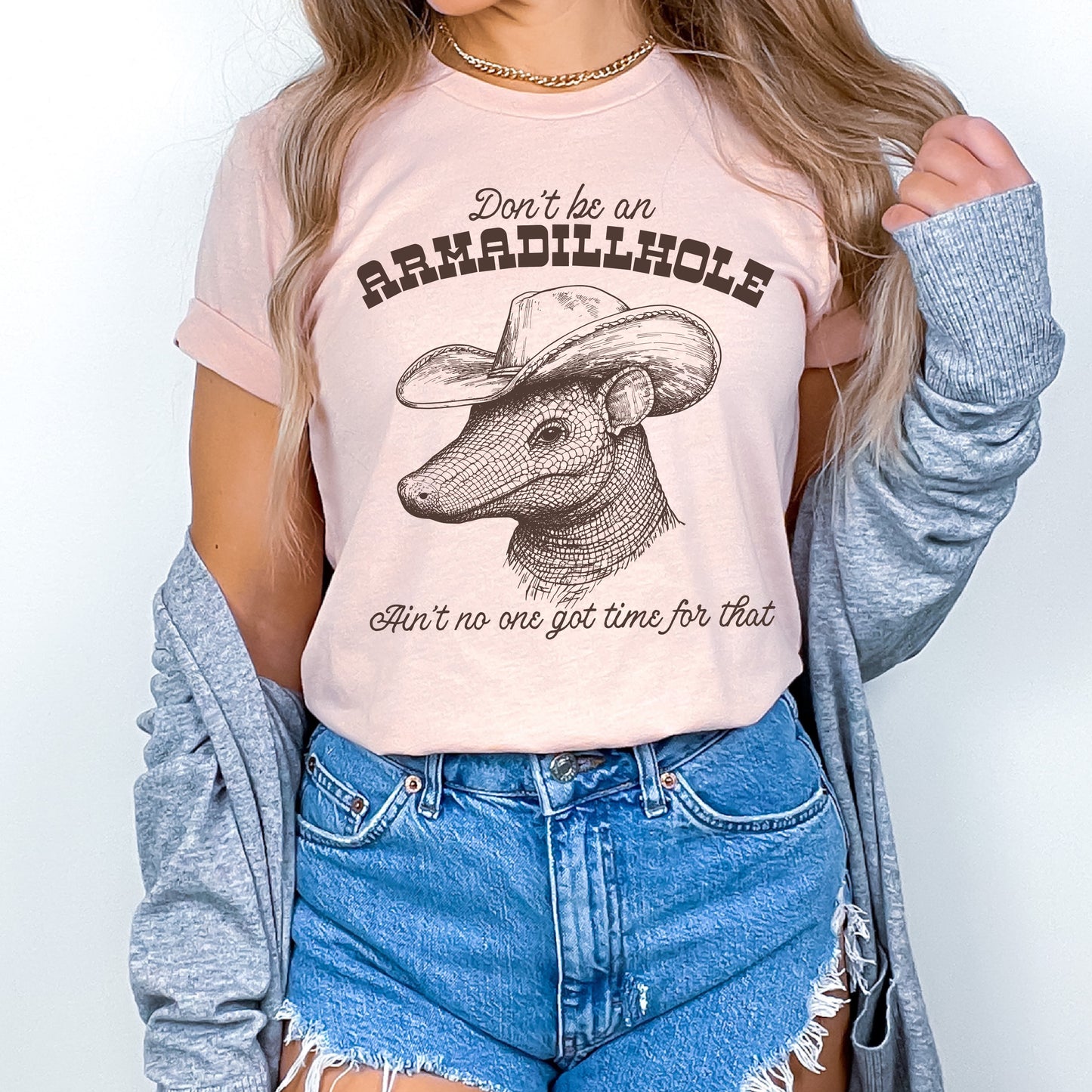 Funny Armadillo Western PNG Digital Download