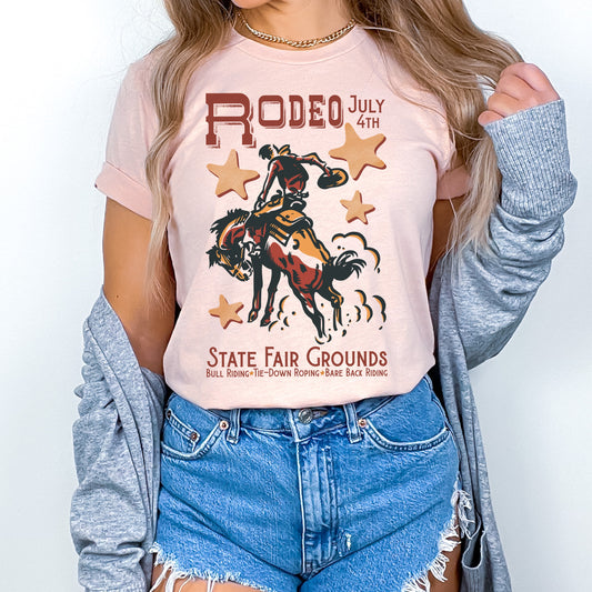 Retro Rodeo Poster Cowboy State Fair PNG Digital Download