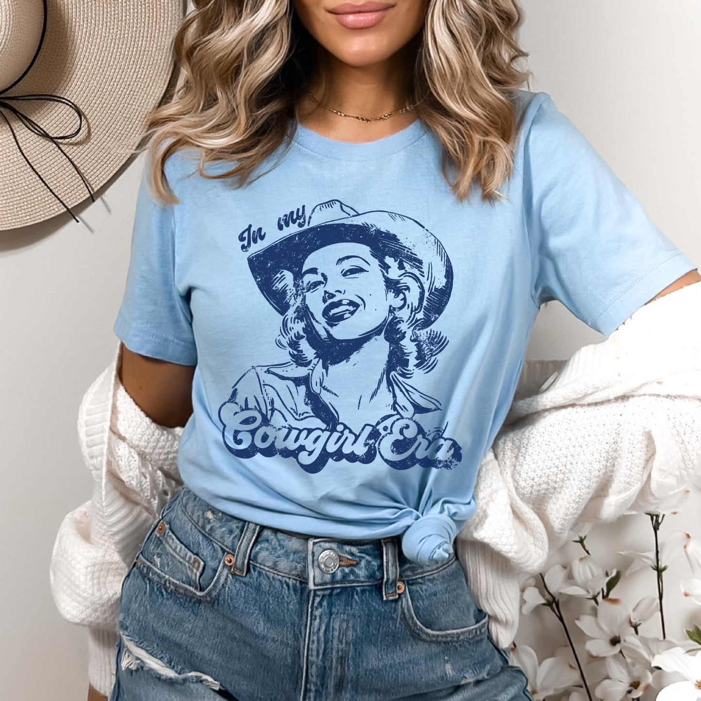 In My Cowgirl Era Blue PNG Digital Download Design