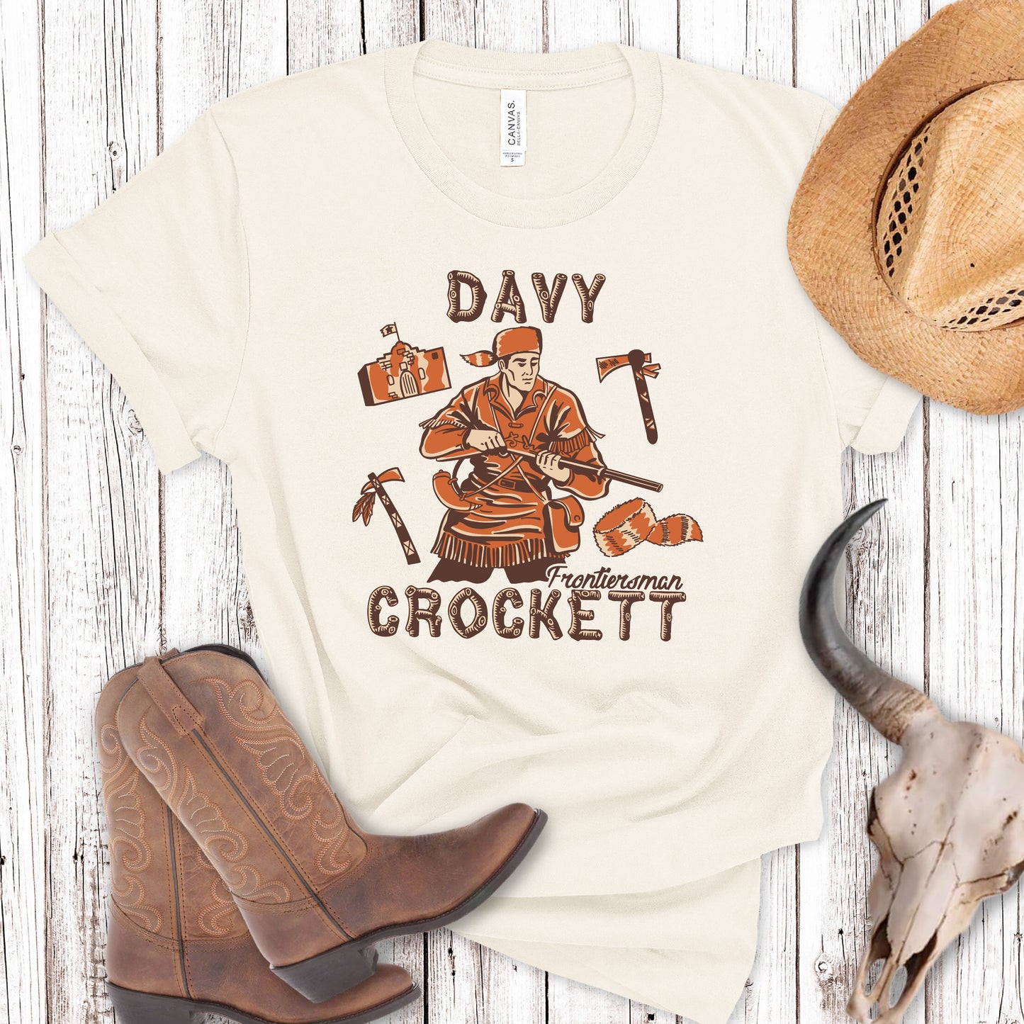 Davy Crockett PNG Digital Download Design