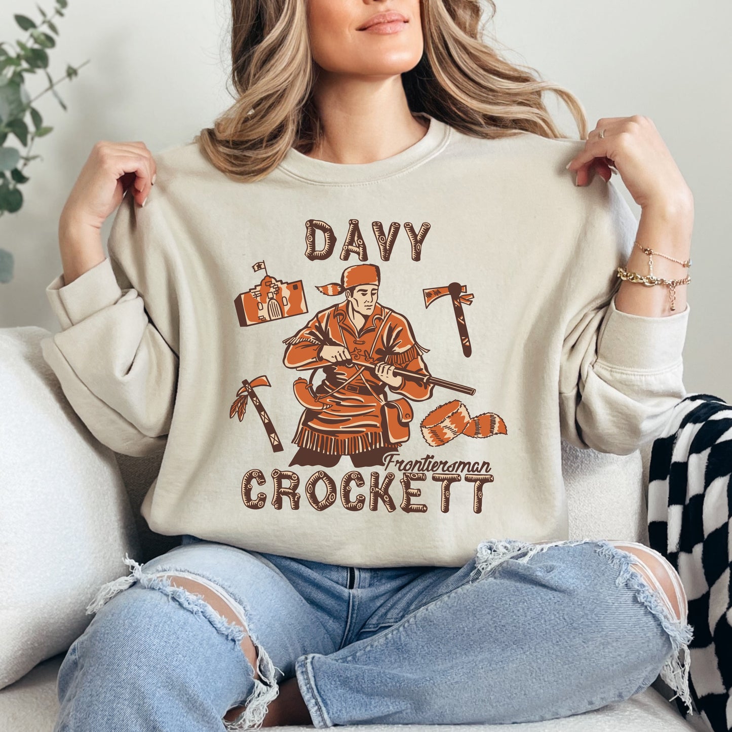 Davy Crockett PNG Digital Download Design