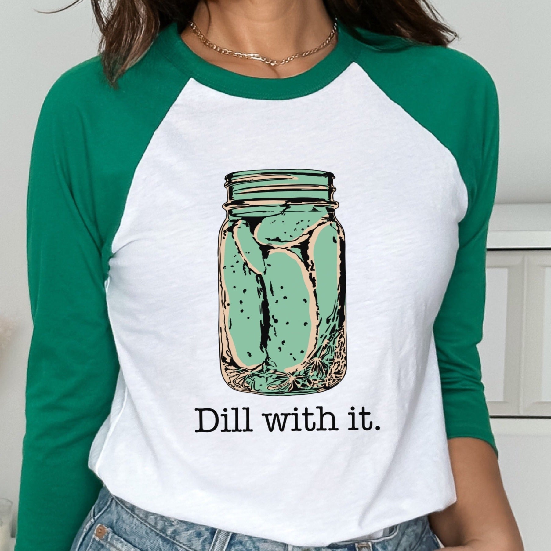 Retro Pickle Jar “Dill With It” - Digital Download Single Design