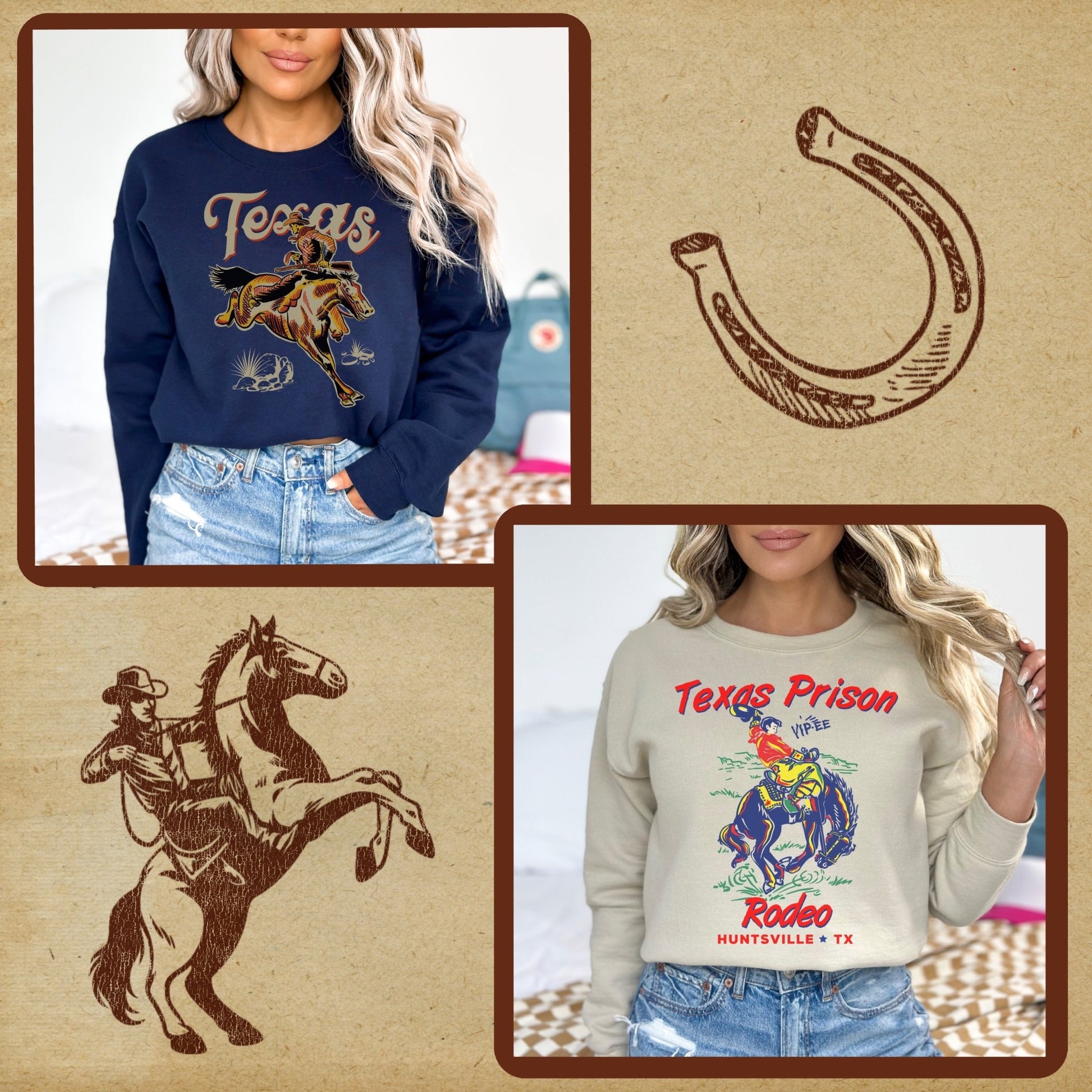 Retro Texas Tee Bundle - Set of 12 Digital Downloads